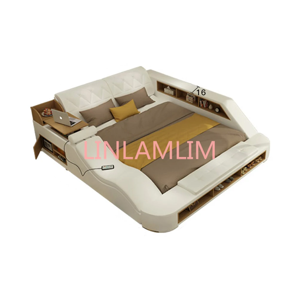 Real Genuine leather bed Soft Beds Bedroom camas muebles de dormitorio yatak mobilya quarto massage speaker bluetooth storage
Real Genuine leather bed Soft Beds Bedroom camas muebles de dormitorio yatak mobilya quarto massage speaker bluetooth storage
