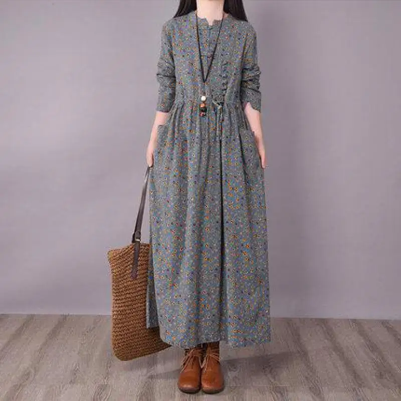 202 Autumn Winter New Loose Slimming Casual Literary Retro Floral Dress Casual Lace Thin Elegant Women Dress Tide Free Shipping
202 Autumn Winter New Loose Slimming Casual Literary Retro Floral Dress Casual Lace Thin Elegant Women Dress Tide Free Shipping