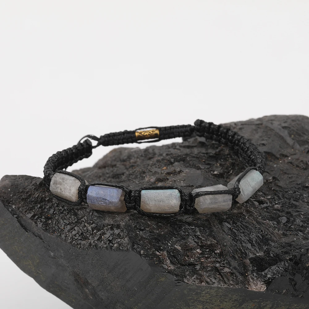 10Pcs/Lot Natural Flash Labradorite Chunky Beads Cord Knotted Braided Adjustable Bracelet Women Mala Bracelet Jewelry N0441JBG
10Pcs/Lot Natural Flash Labradorite Chunky Beads Cord Knotted Braided Adjustable Bracelet Women Mala Bracelet Jewelry N0441JBG