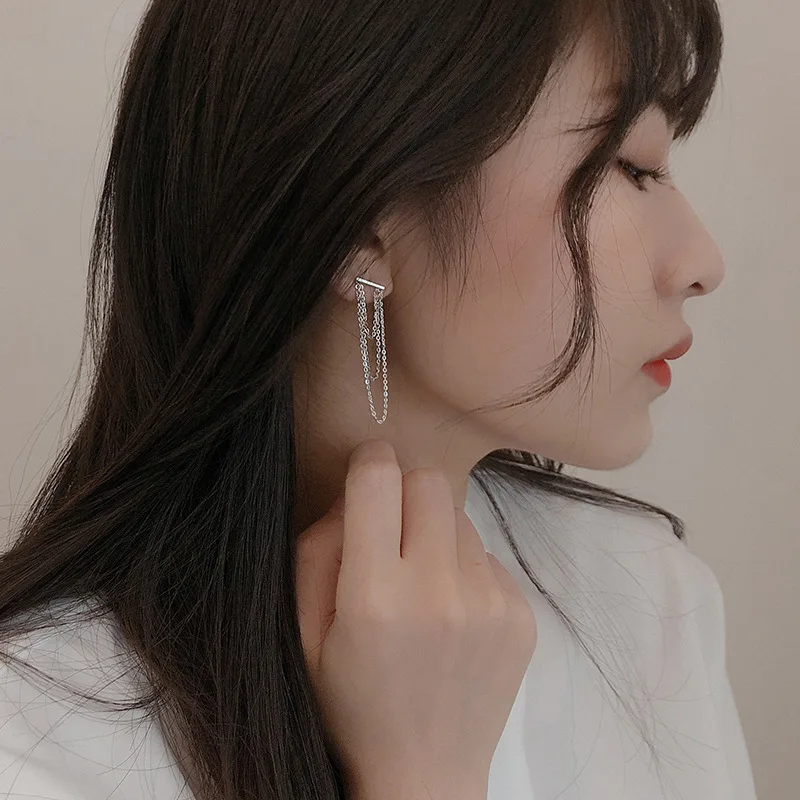 Fashion Long Tassel Chain Sliver Color Drop Earrings Geometric Safety Pin Dangle Earrings For Women Wedding Jewelry Accessories
Fashion Long Tassel Chain Sliver Color Drop Earrings Geometric Safety Pin Dangle Earrings For Women Wedding Jewelry Accessories
