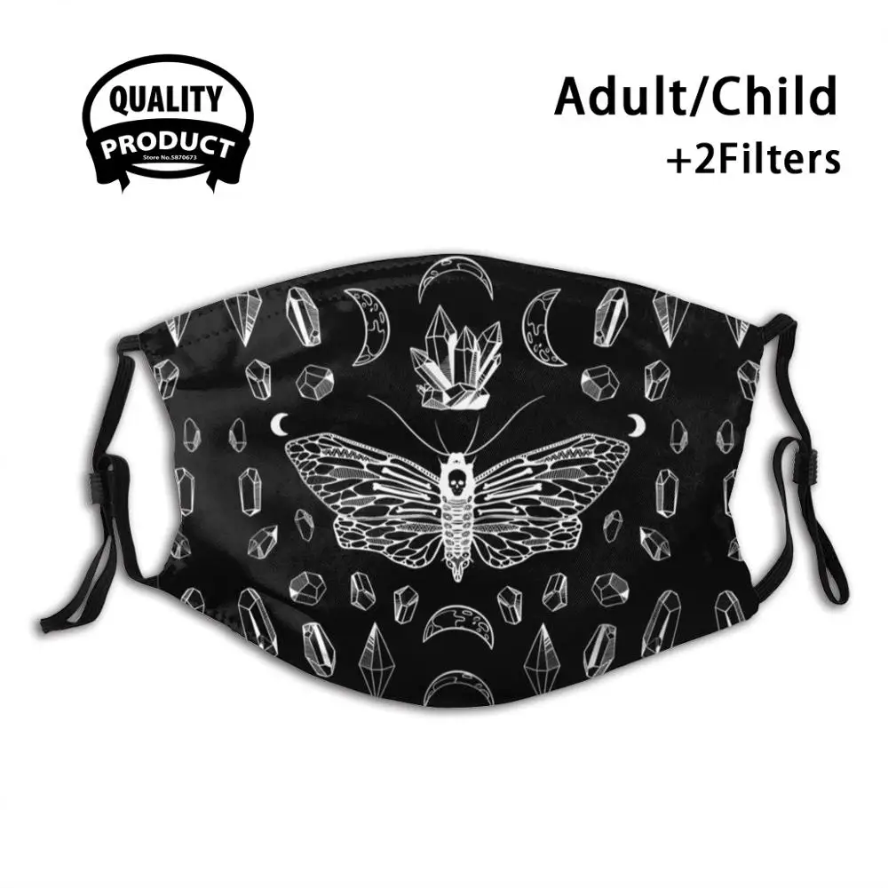 Moth And Crystals Face Mask Anti Dust Filter Men Women Kids Girl Boy Teens Mouth Masks Moth Crystal Witch Magic Divination 
Moth And Crystals Face Mask Anti Dust Filter Men Women Kids Girl Boy Teens Mouth Masks Moth Crystal Witch Magic Divination