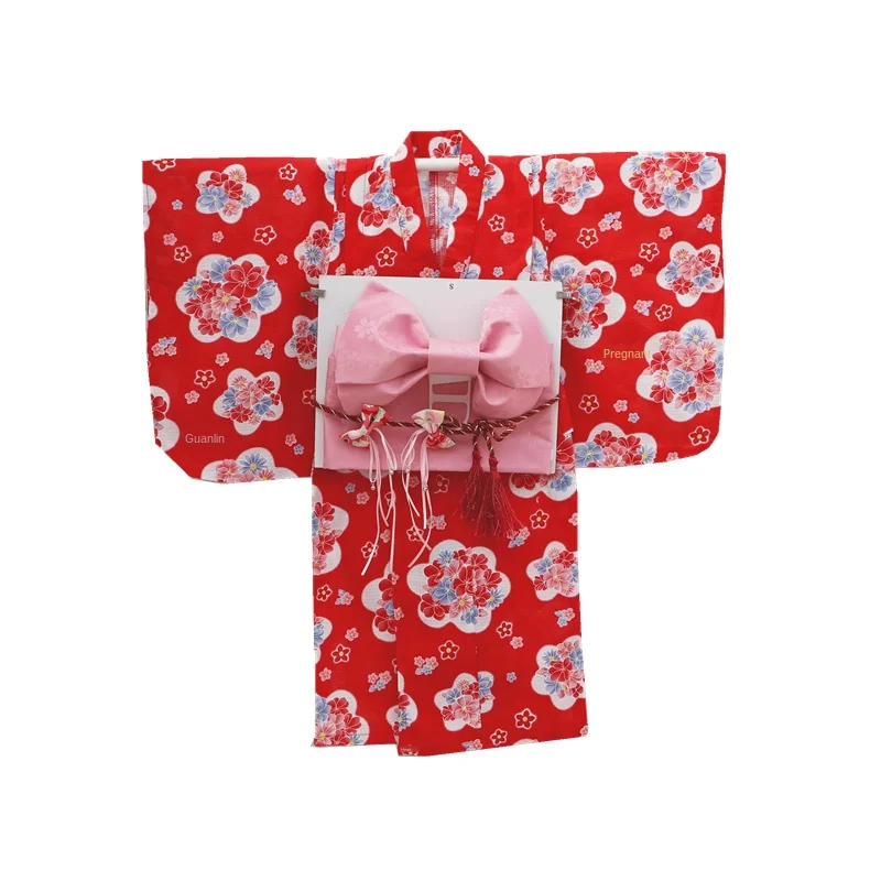 japanese Style Children's Kimono Yukata Girls Costume Robe With Matching Waist Seal Headdress Polyester Printed Clothing ZL899
japanese Style Children's Kimono Yukata Girls Costume Robe With Matching Waist Seal Headdress Polyester Printed Clothing ZL899