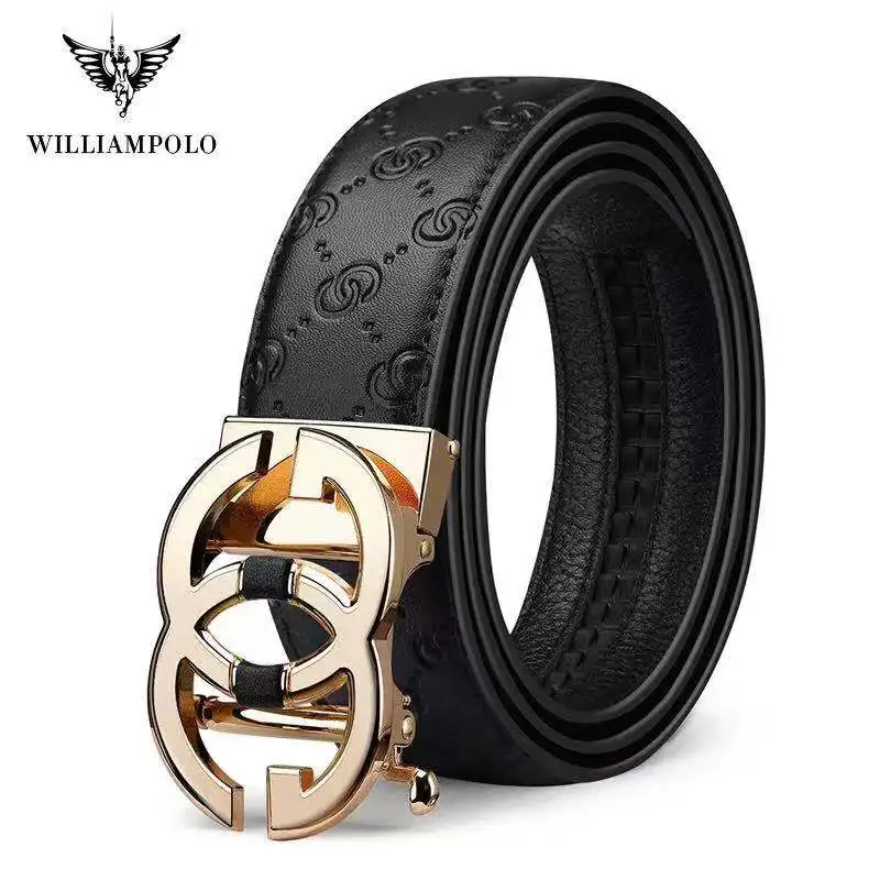 Genuine Luxury Leather Mens belt Brand Designer Leather Strap Automatic Buckle Fashion Belt Gold #19535-37P
Genuine Luxury Leather Mens belt Brand Designer Leather Strap Automatic Buckle Fashion Belt Gold #19535-37P