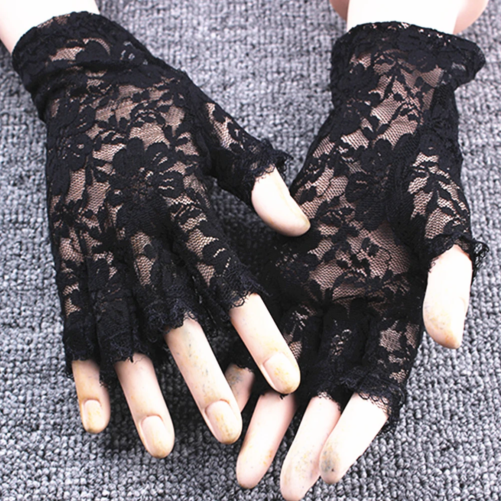 Lace Gloves lace half finger gloves Summer Sun protection Screen Goth Party Sexy Dressy Women Lady Lace Gloves Mittens
Lace Gloves lace half finger gloves Summer Sun protection Screen Goth Party Sexy Dressy Women Lady Lace Gloves Mittens