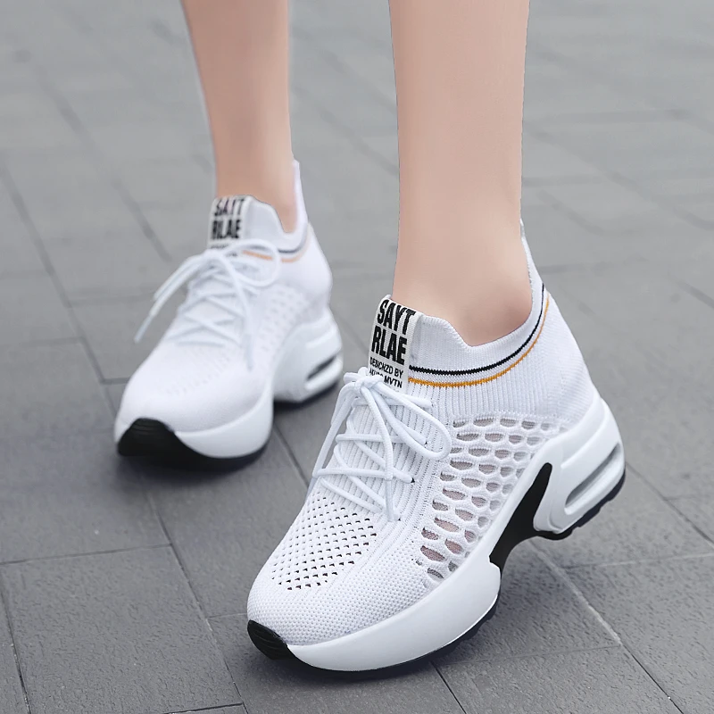 Summer High Heel Shoes Women Platform Sneakers Ladies Shoes Walking Solid Casual Women Shoes Tenis Feminino Basket Femme 
Summer High Heel Shoes Women Platform Sneakers Ladies Shoes Walking Solid Casual Women Shoes Tenis Feminino Basket Femme