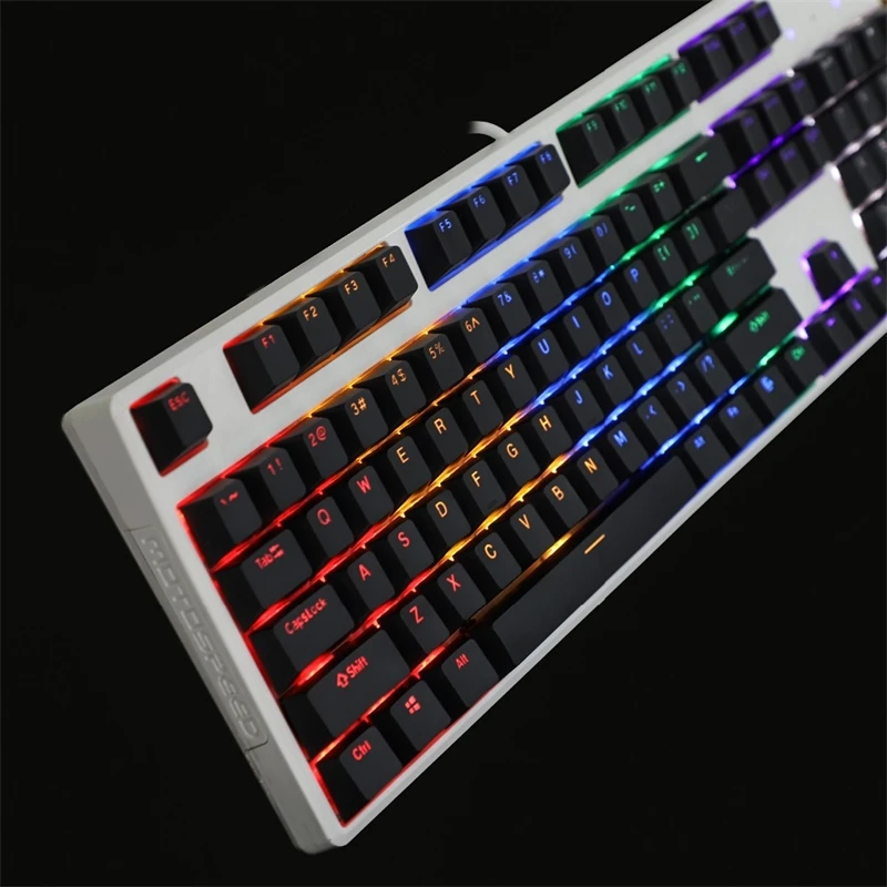Mechanical keyboard lid mx, black white cherry profile, , double printing , translucent brightness with keyboard
Mechanical keyboard lid mx, black white cherry profile, , double printing , translucent brightness with keyboard