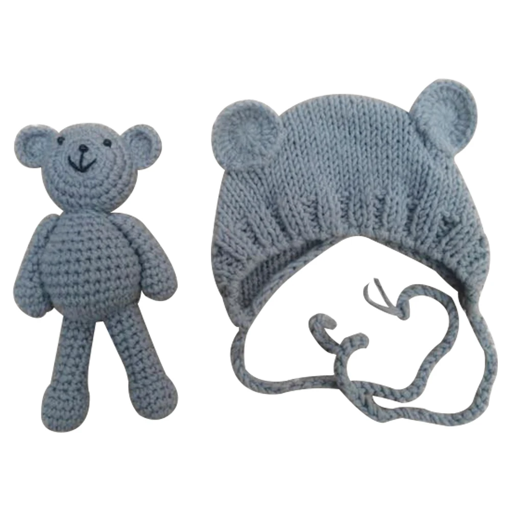 Cute Newborn Baby Hat And Bear Accessory Gifts Infant Dolls Toys Photography Props Set Solid Costume Soft Knitted
Cute Newborn Baby Hat And Bear Accessory Gifts Infant Dolls Toys Photography Props Set Solid Costume Soft Knitted