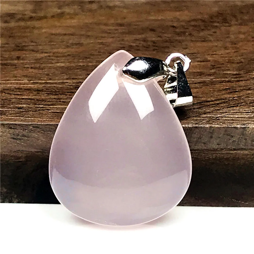 Ожерелье с подвеской из натурального розового кварца ювелирные изделия для