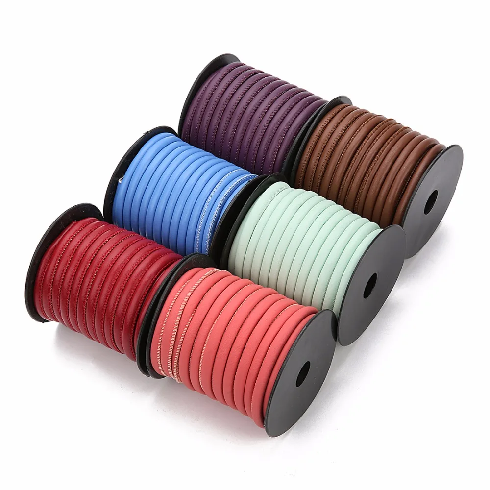 10M/roll Red Blue Brown Round PU Leather Cords Ropes 6mm Width for DIY Necklaces Bracelets Men Women Jewelry Findings
10M/roll Red Blue Brown Round PU Leather Cords Ropes 6mm Width for DIY Necklaces Bracelets Men Women Jewelry Findings