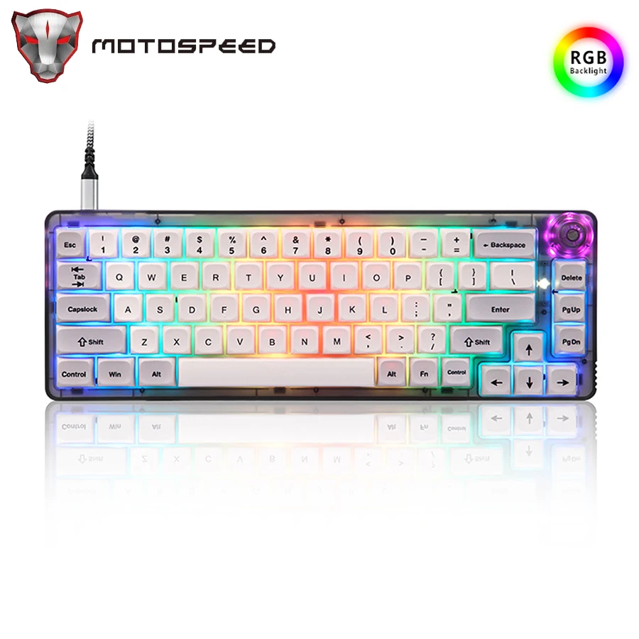Механическая игровая клавиатура Mototspeed CK69, проводная USB клавиатура с Цветной подсветкой, 67 клавиш, красным переключателем, для ПК, ноутбука, к...
Механическая игровая клавиатура Mototspeed CK69, проводная USB клавиатура с Цветной подсветкой, 67 клавиш, красным переключателем, для ПК, ноутбука, к...