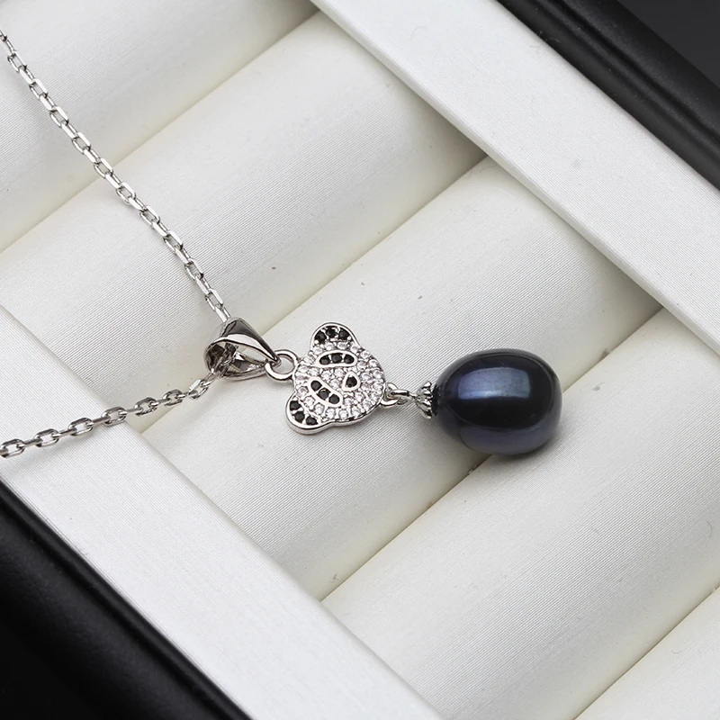 Real 925 Silver Bear Pendant Women,White Elegant Natural Freshwater Pearl Necklace Girl Birthday Gift
Real 925 Silver Bear Pendant Women,White Elegant Natural Freshwater Pearl Necklace Girl Birthday Gift