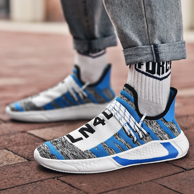New Fashion Casual Men Shoes Flying Weaving Sneakers Breathable Mesh Sport Shoes Outdoor Footwear Zapatillas Hombre
New Fashion Casual Men Shoes Flying Weaving Sneakers Breathable Mesh Sport Shoes Outdoor Footwear Zapatillas Hombre