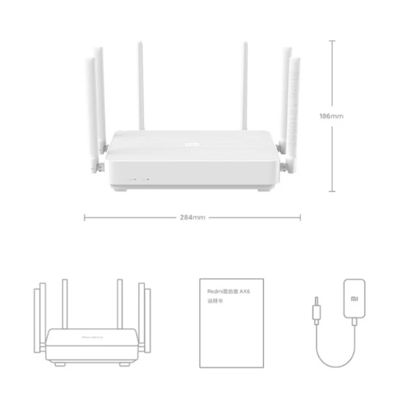 New Xiaomi Redmi router AX6 high-end Wi-Fi6 Qualcomm 6-core enterprise chip 512MB large memory three gigabit wireless speed
New Xiaomi Redmi router AX6 high-end Wi-Fi6 Qualcomm 6-core enterprise chip 512MB large memory three gigabit wireless speed