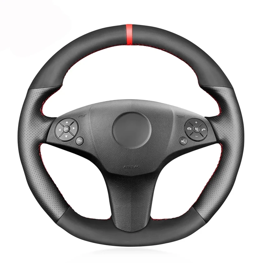 Black Suede Leather Car Steering Wheel Cover for Mercedes Benz SLR-Class 2009 SL-CLass AMG 63 65 2009-2012 SLK-Class AMG 55
Black Suede Leather Car Steering Wheel Cover for Mercedes Benz SLR-Class 2009 SL-CLass AMG 63 65 2009-2012 SLK-Class AMG 55