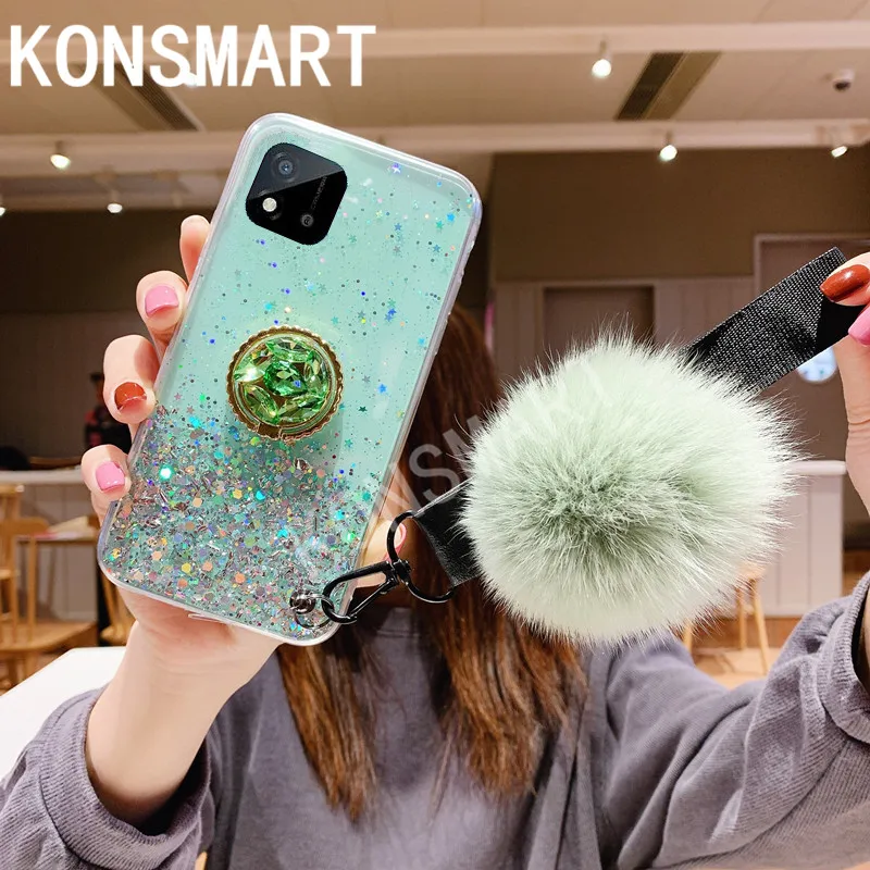 KONSMART Case For Realme C11 2021 Silicone Soft Phone Cases Realmec11 2021 Luxury Glitter Star Back Cover With Strap
KONSMART Case For Realme C11 2021 Silicone Soft Phone Cases Realmec11 2021 Luxury Glitter Star Back Cover With Strap