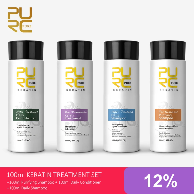 12% Brazilian Keratin Hair Treatment Professional Straightening & Smoothing Curly Hair Shampoo Conditioner Hair Care Product Set
12% Brazilian Keratin Hair Treatment Professional Straightening & Smoothing Curly Hair Shampoo Conditioner Hair Care Product Set