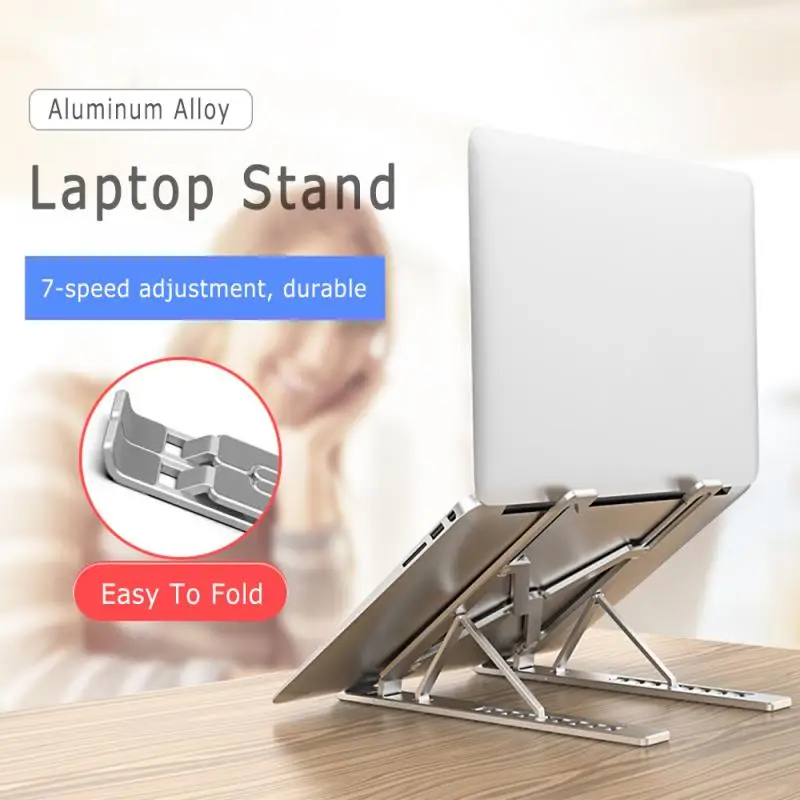 Adjustable Foldable Aluminum Alloy Laptop Stand Notebook Lifting Cooling Holder Desk Laptop Stand For 11-17 Inch Stand Holder
Adjustable Foldable Aluminum Alloy Laptop Stand Notebook Lifting Cooling Holder Desk Laptop Stand For 11-17 Inch Stand Holder