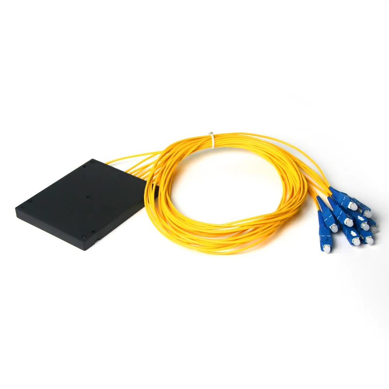 1x8 Fiber Optic PLC Splitter Fiber splitters Fiber pigtails with SC/UPC Connector
1x8 Fiber Optic PLC Splitter Fiber splitters Fiber pigtails with SC/UPC Connector