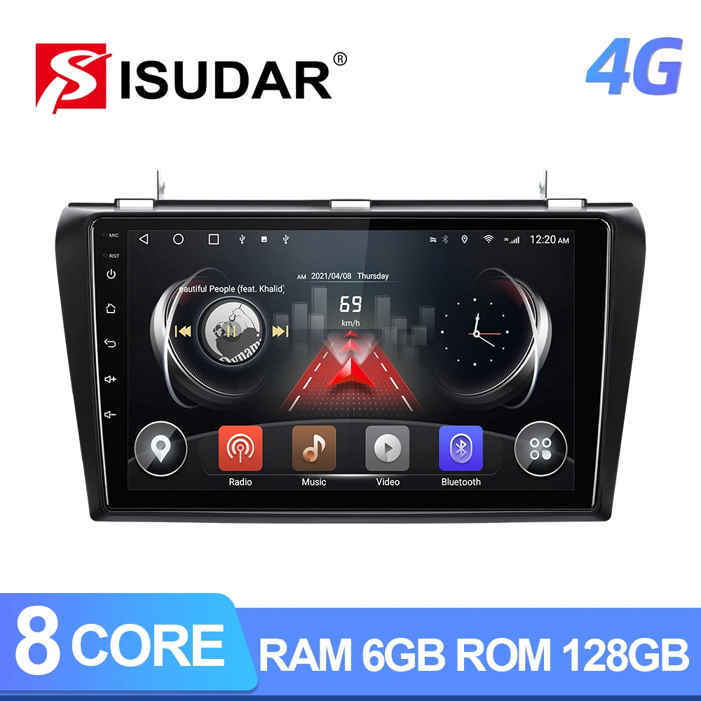 ISUDAR T72 QLED Android 10 Auto Radio For MAZDA 3 2004 2005 2006-2009 GPS Navigation Car Multimedia 8 Core RAM 6G DVR 4G no 2din
ISUDAR T72 QLED Android 10 Auto Radio For MAZDA 3 2004 2005 2006-2009 GPS Navigation Car Multimedia 8 Core RAM 6G DVR 4G no 2din
