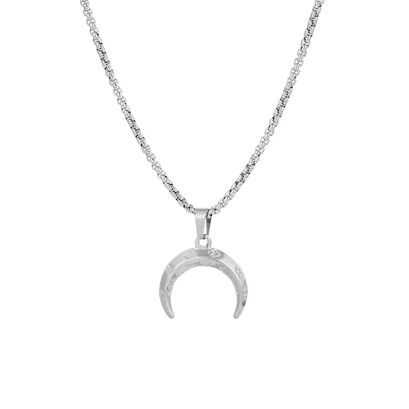 Bohemian Crescent Pendant Necklace For Women Stainless Steel Half Moon Necklace With Charms Neck Jewelry Best Gift Unfade
Bohemian Crescent Pendant Necklace For Women Stainless Steel Half Moon Necklace With Charms Neck Jewelry Best Gift Unfade