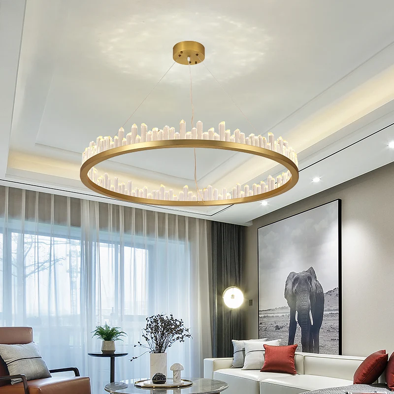 Nordic Round Ring Chandelier Modern Gold Crystal Hanging Lighting For Living Room Bedroom Study Decor Center Table luxury Lamp
Nordic Round Ring Chandelier Modern Gold Crystal Hanging Lighting For Living Room Bedroom Study Decor Center Table luxury Lamp