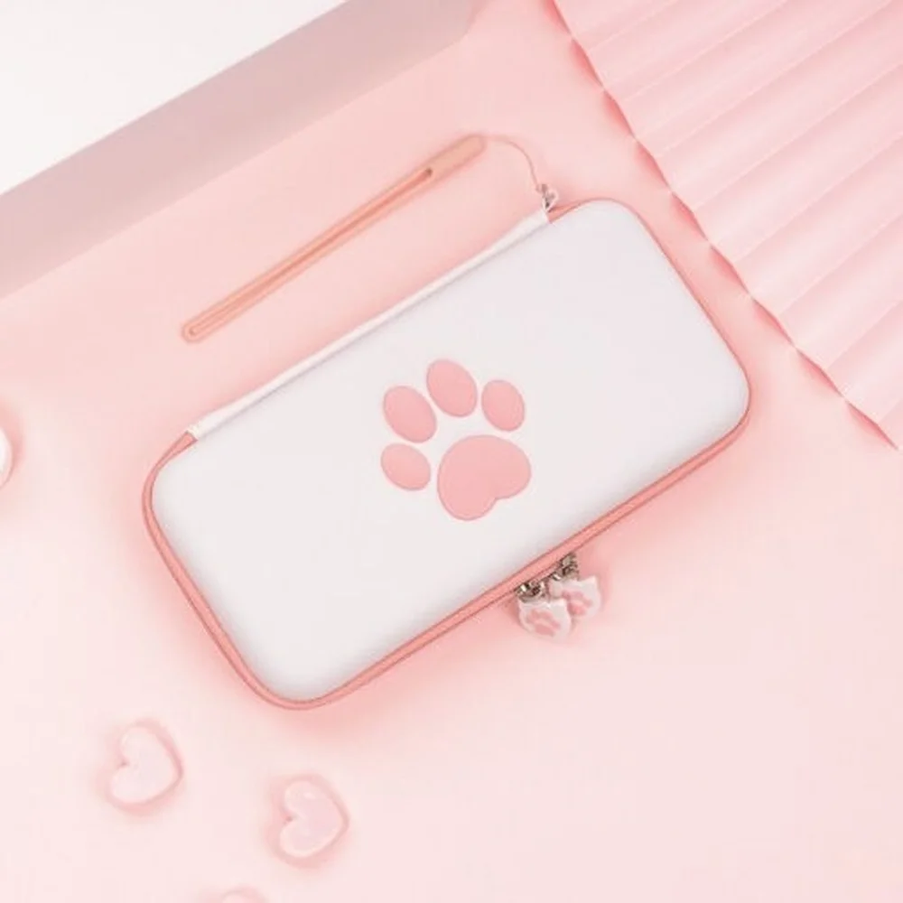 Summer New Pink Cat Paw For Switch Lite Game Console Storage Bag Game Card Storage Bag For Nintendo Switch Accessories
Summer New Pink Cat Paw For Switch Lite Game Console Storage Bag Game Card Storage Bag For Nintendo Switch Accessories