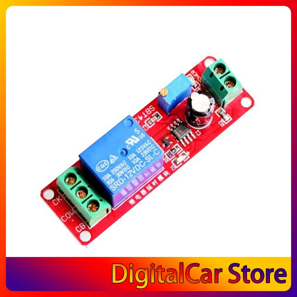 DC 12V NE555 Monostable Delay Relay Circuit Conduction Module Trigger Switch Timer Adjustable Time Shield Electronics
DC 12V NE555 Monostable Delay Relay Circuit Conduction Module Trigger Switch Timer Adjustable Time Shield Electronics