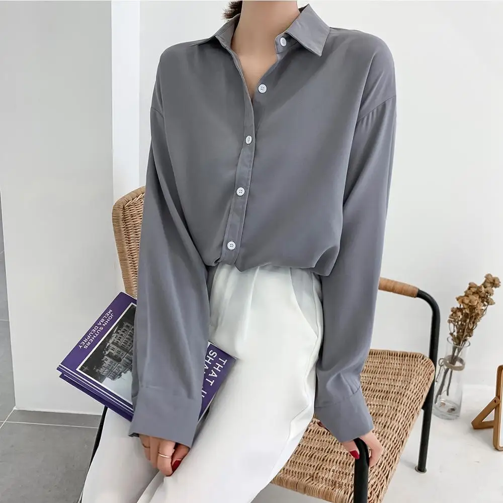 Elegant Women Blouse Shirt 2020 New Female Clothing Long Sleeve Blusas Women's Office Blouses Whiite Gray Solid Lady OL Top
Elegant Women Blouse Shirt 2020 New Female Clothing Long Sleeve Blusas Women's Office Blouses Whiite Gray Solid Lady OL Top