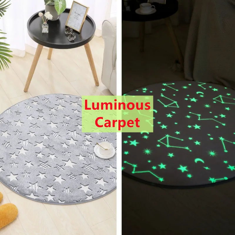 Cartoon Thick Luminous Plush Carpet Rug Kids Room Fluffy Round Carpet Desk Chair Floor Mat Carpets For Living Room Home Decor
Cartoon Thick Luminous Plush Carpet Rug Kids Room Fluffy Round Carpet Desk Chair Floor Mat Carpets For Living Room Home Decor