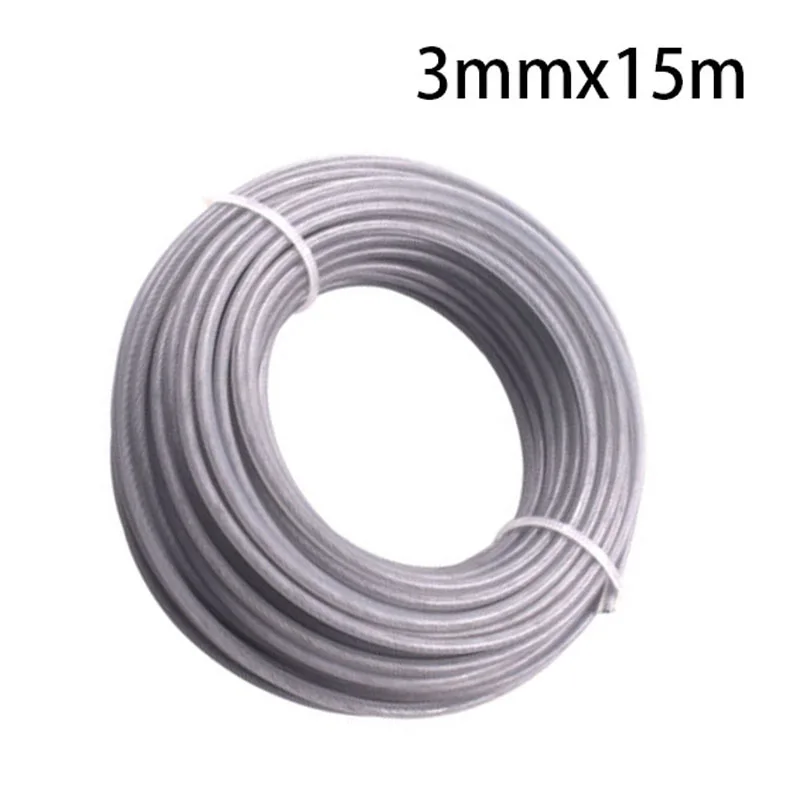 15m Trimmer Wire Cord Line Strap For Lawn Mowers Trimmer Strimmer Brush Cutter Garden Power Tools Parts
15m Trimmer Wire Cord Line Strap For Lawn Mowers Trimmer Strimmer Brush Cutter Garden Power Tools Parts