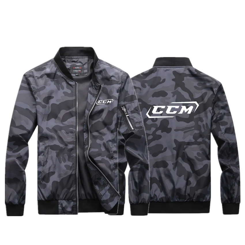 

CCM men's zipper hoodie 2021 new autumn camouflage sweatshirt hoodie casual fashion solid color streetwear men's hoodie