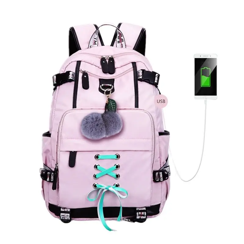 2021 high school bags for teenage girls large school backpack female travel laptop backpack 15.6 usb charge bag plush ball gift
2021 high school bags for teenage girls large school backpack female travel laptop backpack 15.6 usb charge bag plush ball gift