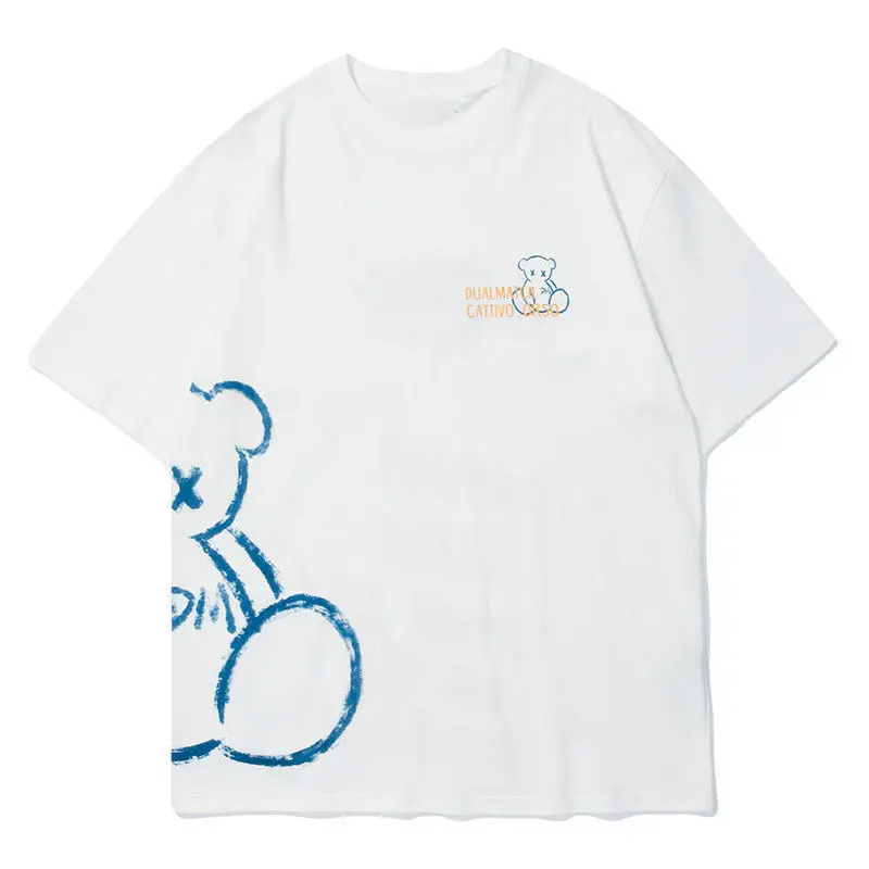 2021 summer new short-sleeved white t-shirt female Korean version loose Japanese Harajuku style bear cartoon half-sleeved top
2021 summer new short-sleeved white t-shirt female Korean version loose Japanese Harajuku style bear cartoon half-sleeved top