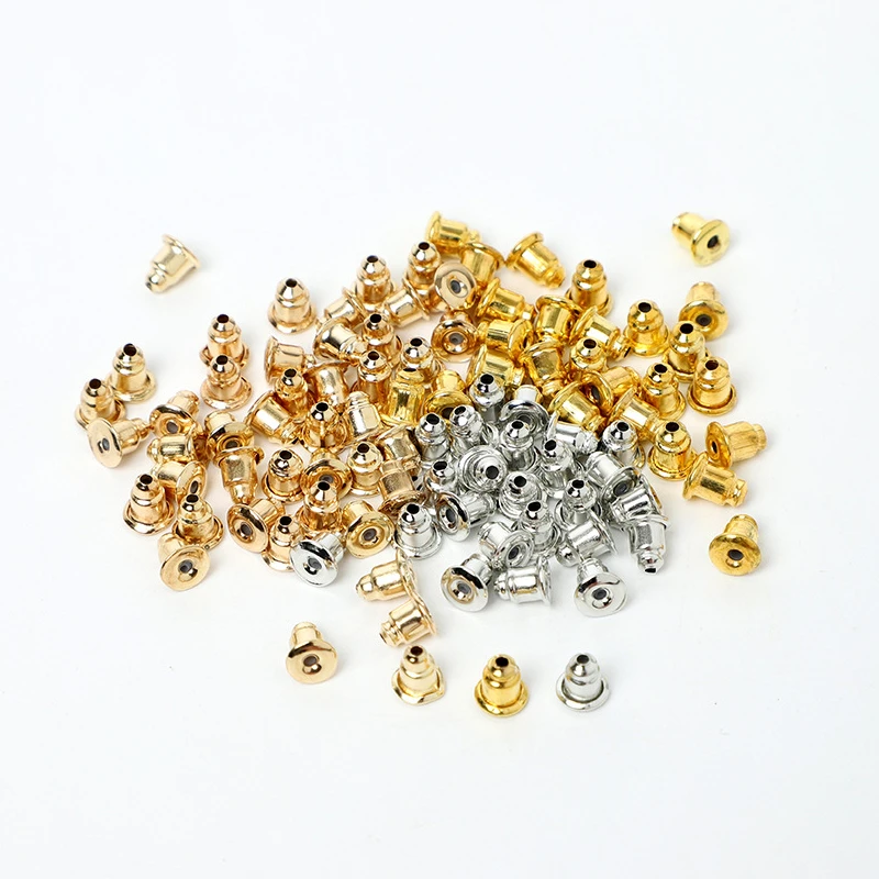 200pcs/lot 5x6mm Metal Bullet Earring Backs Plug Blocked Rubber Ear Back DIY Earrings Jewelry Making Accessories
200pcs/lot 5x6mm Metal Bullet Earring Backs Plug Blocked Rubber Ear Back DIY Earrings Jewelry Making Accessories