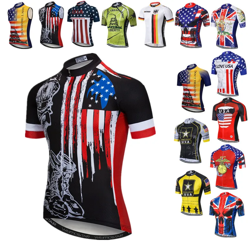 Weimostar USA Team Cycling Jersey Short Sleeve Men Summer Mountain Bike Clothing Maillot Ciclismo Road Bicycle Shirt Cycle Wear
Weimostar USA Team Cycling Jersey Short Sleeve Men Summer Mountain Bike Clothing Maillot Ciclismo Road Bicycle Shirt Cycle Wear