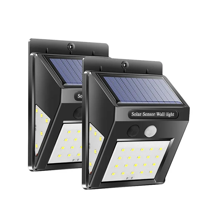 30 LED 2 PCS Solar Light Outdoor Solar Lamp PIR Motion Sensor Wall Light Waterproof Solar Powered Sunlight for Garden Decoration
30 LED 2 PCS Solar Light Outdoor Solar Lamp PIR Motion Sensor Wall Light Waterproof Solar Powered Sunlight for Garden Decoration