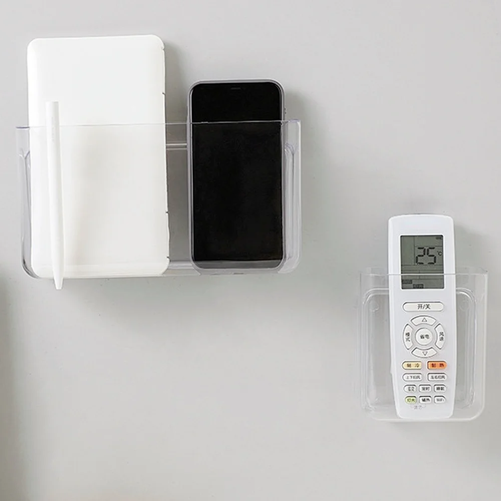 Wall-mounted Mobile Phone Storage Boxes Punch-free Transparent Storage Rack Space Saver Organizer Makeup Home Organization
Wall-mounted Mobile Phone Storage Boxes Punch-free Transparent Storage Rack Space Saver Organizer Makeup Home Organization