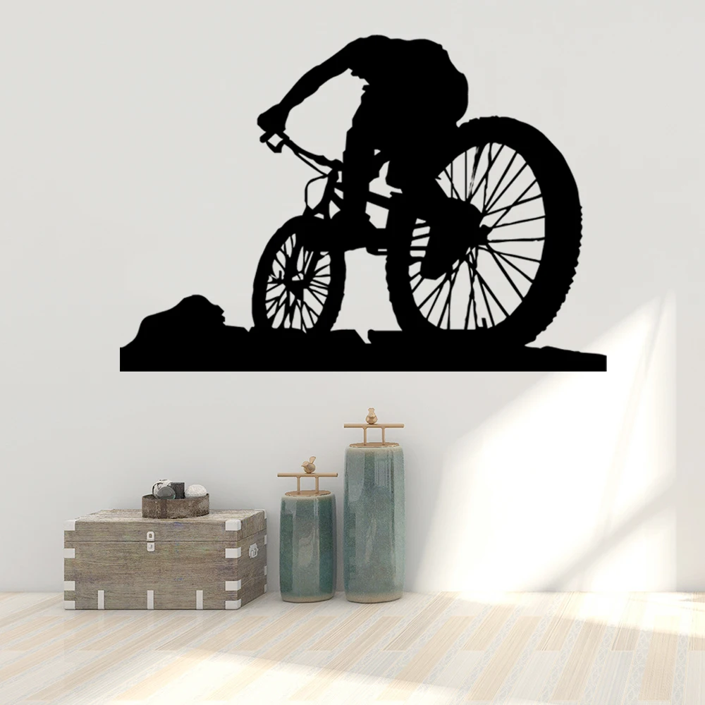Фото Настенная Наклейка с велосипедом для украшения детской комнаты