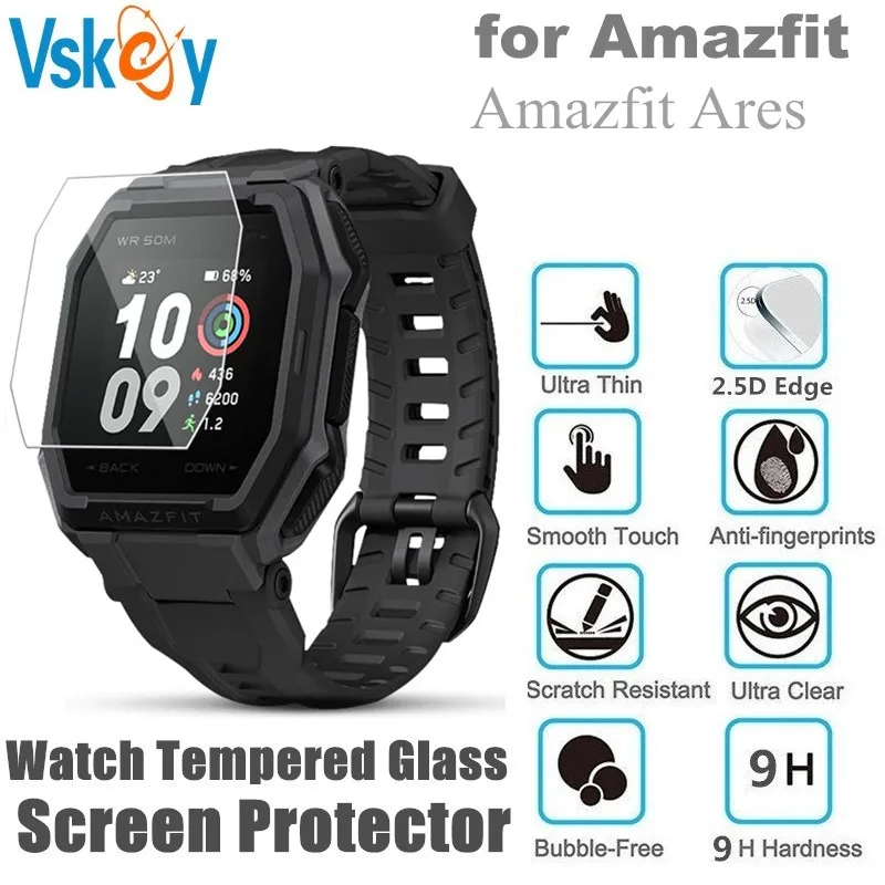 VSKEY 10PCS Tempered Glass for Amazfit Ares Screen Protector Round Smart Watch Anti-Scratch Protective Film
VSKEY 10PCS Tempered Glass for Amazfit Ares Screen Protector Round Smart Watch Anti-Scratch Protective Film