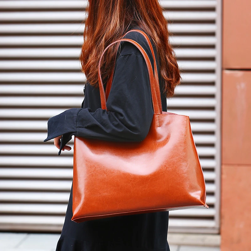 New Genuine Leather Women Handbag Solid Simple Shoulder Bags Lager Capacity Ladies Bag Luxury Fashion Tote Purse Bolsa Feminina
New Genuine Leather Women Handbag Solid Simple Shoulder Bags Lager Capacity Ladies Bag Luxury Fashion Tote Purse Bolsa Feminina