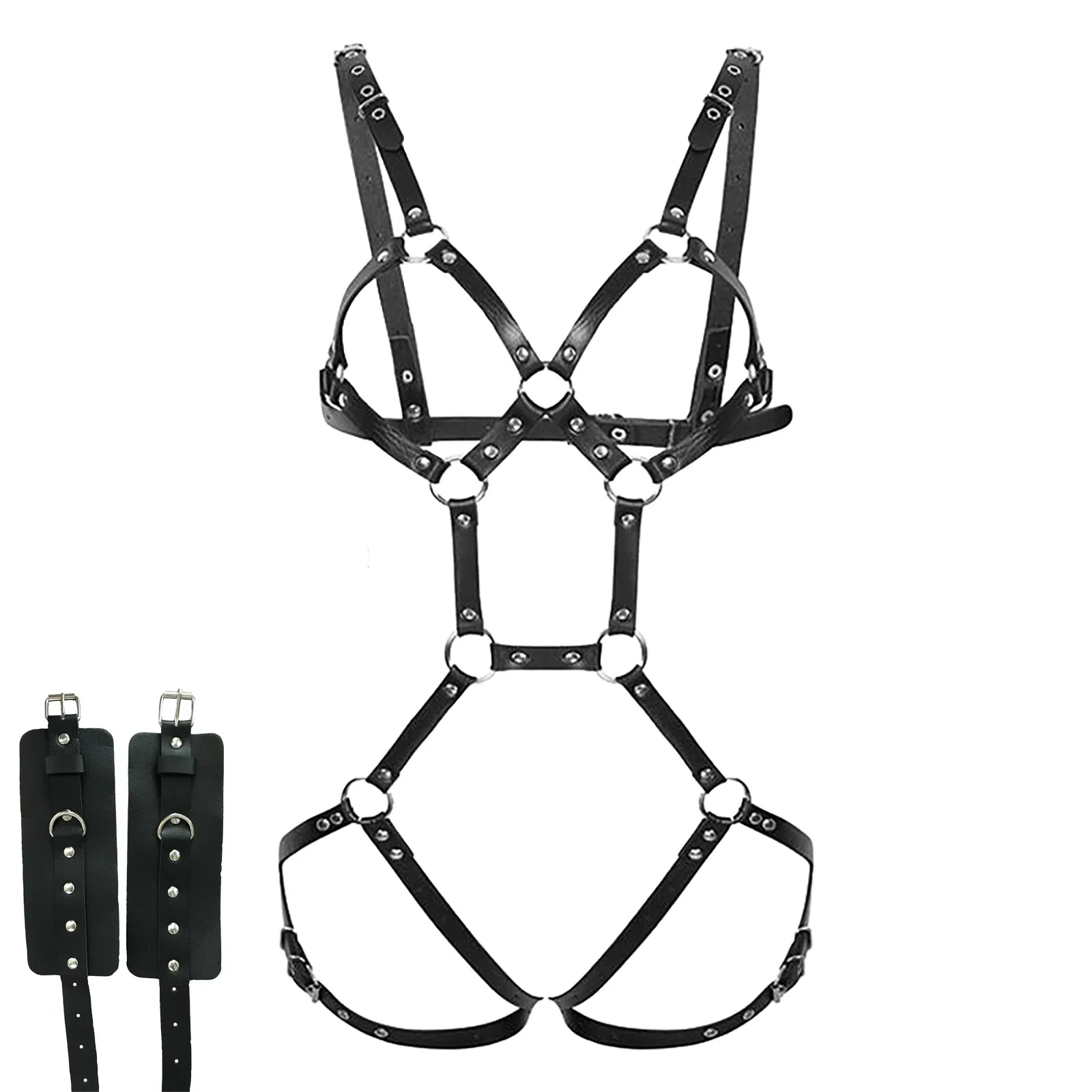 Sexy Lingerie Bodysuit Women Underwear Latex Sensual Lingerie Woman Teddies European And American Leg Loop Binding Belt Leather
Sexy Lingerie Bodysuit Women Underwear Latex Sensual Lingerie Woman Teddies European And American Leg Loop Binding Belt Leather