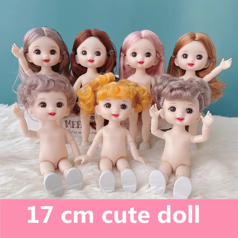 Lovely BJD Doll 13 Moveable Jointed 16cm Surprise 3D Big Eyes Dolls Toys Baby Naked Nude Women Body Dolls for Girls Gift Toy
Lovely BJD Doll 13 Moveable Jointed 16cm Surprise 3D Big Eyes Dolls Toys Baby Naked Nude Women Body Dolls for Girls Gift Toy