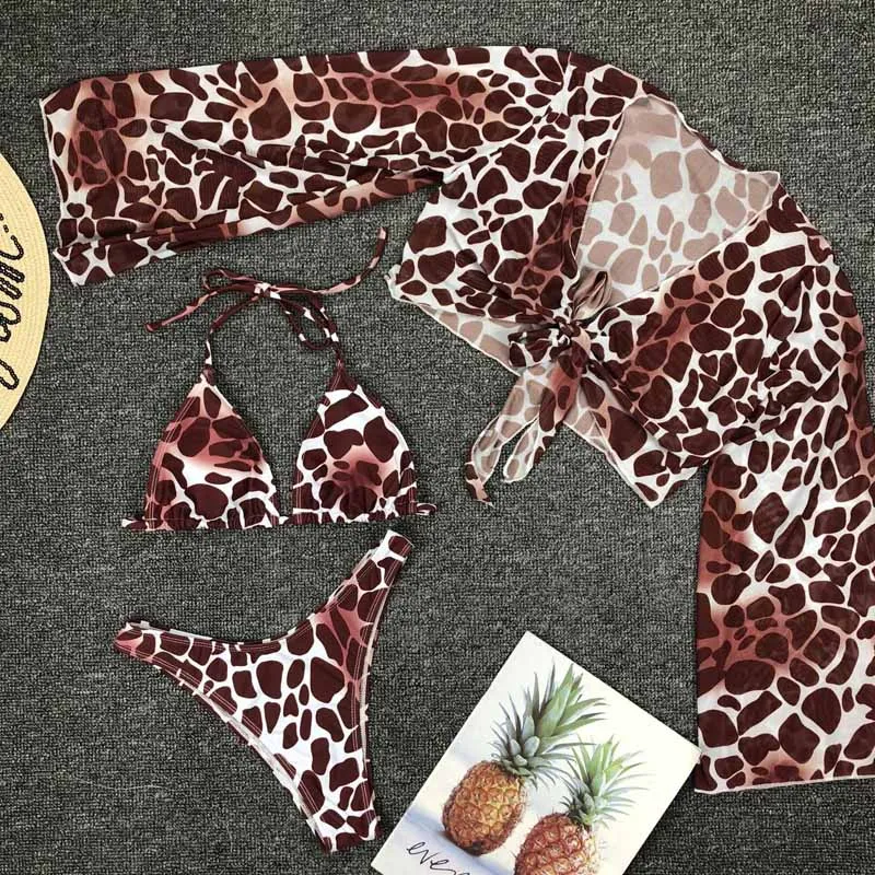 Leopard Bikini 2021 Micro Bikini Set Long Sleeve Beachwear High Waist Swimsuit Female Sexy Women Swimwear Bathing Suit Swimming
Leopard Bikini 2021 Micro Bikini Set Long Sleeve Beachwear High Waist Swimsuit Female Sexy Women Swimwear Bathing Suit Swimming