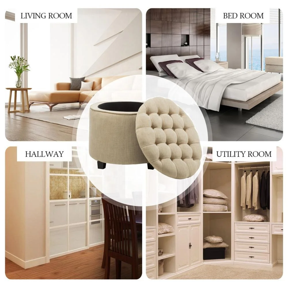 Velvet Pouf Inflatable Foot Rest Chair Storage Puff Round Box Modern Tufted Fabric Ottoman Stool
Velvet Pouf Inflatable Foot Rest Chair Storage Puff Round Box Modern Tufted Fabric Ottoman Stool