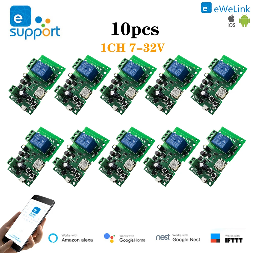 Smart Wifi Switch eWeLink APP Control Smart Module Home Access Control Automation Used in Conjunction With Alexa Google Home
Smart Wifi Switch eWeLink APP Control Smart Module Home Access Control Automation Used in Conjunction With Alexa Google Home