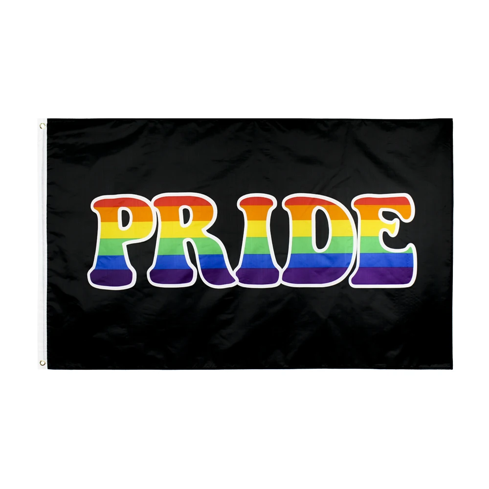 90x150cm Polyester Black Rainbow Flag Gay Pride Lesbian LGBT Flag For Outdoors Home Decoration
90x150cm Polyester Black Rainbow Flag Gay Pride Lesbian LGBT Flag For Outdoors Home Decoration
