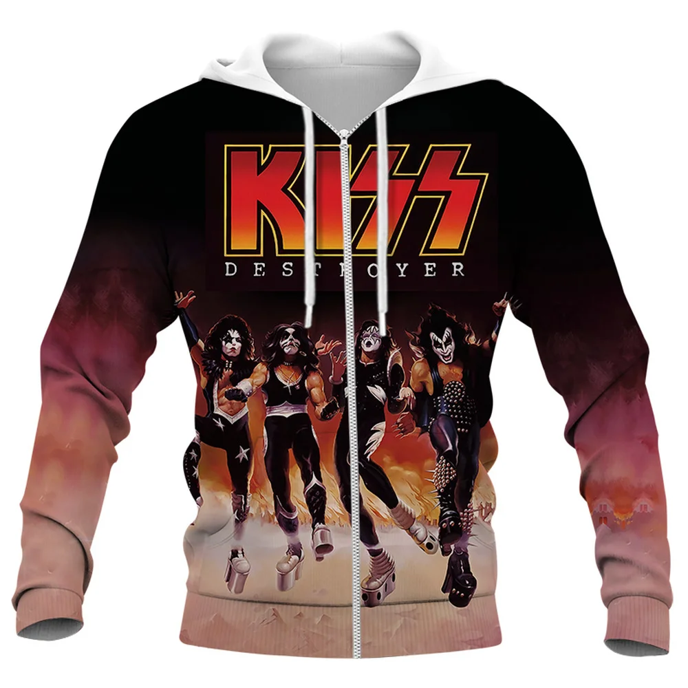 CLOOCL Newest Popular Rock Singer KISS Band Zip Hoodies 3D Print Men Women Fashion Harajuku Streetwear Zipper Hoodie Casual Tops
CLOOCL Newest Popular Rock Singer KISS Band Zip Hoodies 3D Print Men Women Fashion Harajuku Streetwear Zipper Hoodie Casual Tops