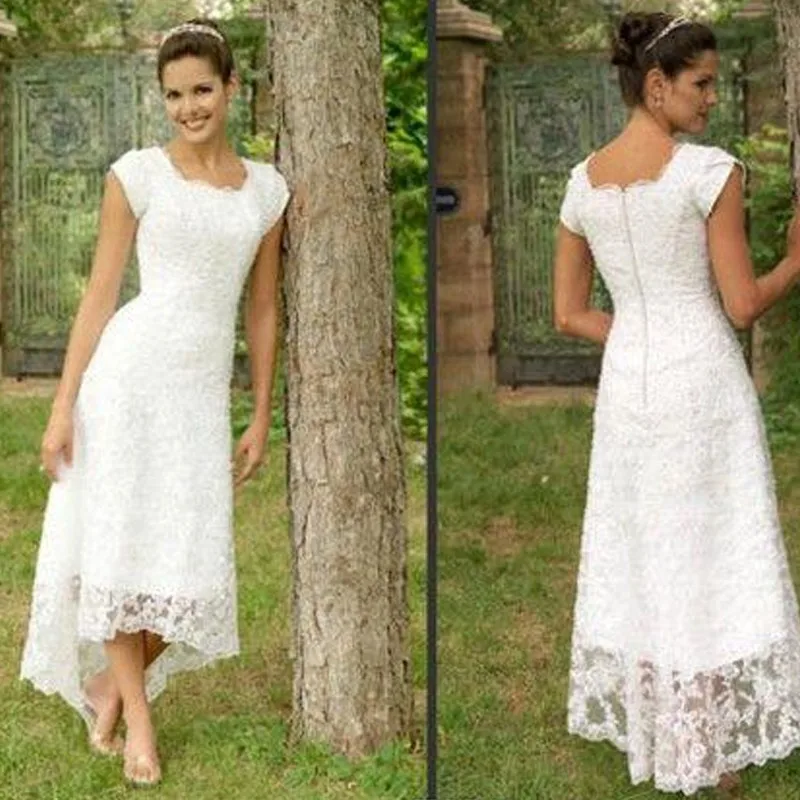 Robe Fushia marry me White Tea Length High Low Lace 2021 Cap Sleeves Modest Elegant Bridal Gowns Bespoke Wedding Dresses
Robe Fushia marry me White Tea Length High Low Lace 2021 Cap Sleeves Modest Elegant Bridal Gowns Bespoke Wedding Dresses
