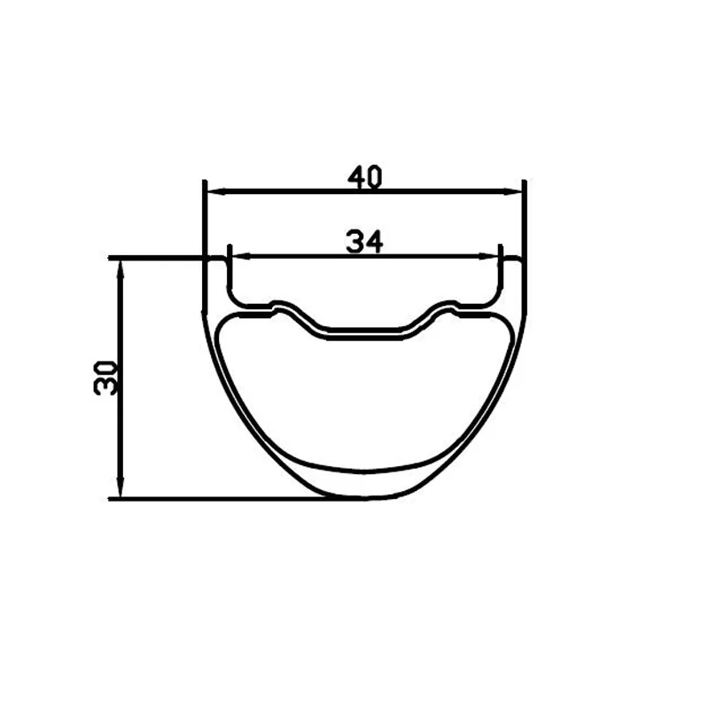 27 5 углеродный обод 27.5er 650B MTB AM DH 40 мм x 30 бескамерный для горного велосипеда 650 UD 3K