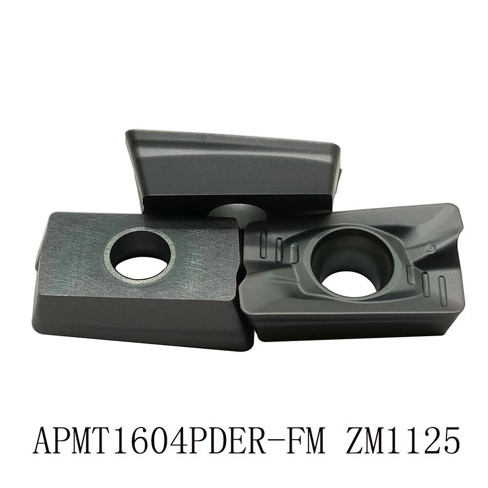 10PCS APMT1604PDER-FM ZM1125 CNC Milling blade Cemented carbide Steel /stainless steel/cast iron General purpose High cost perfo
10PCS APMT1604PDER-FM ZM1125 CNC Milling blade Cemented carbide Steel /stainless steel/cast iron General purpose High cost perfo